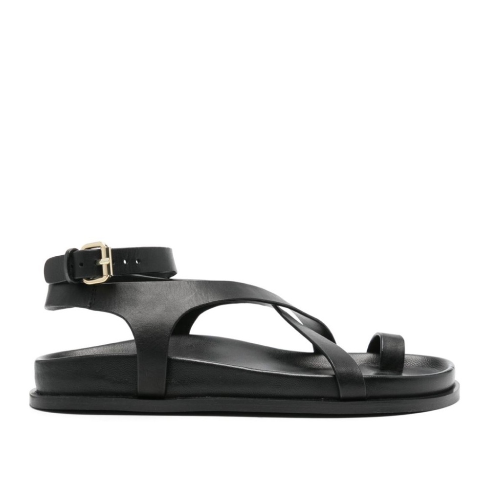 A.Emery Jalen Leather Sandals in Black *NWT*